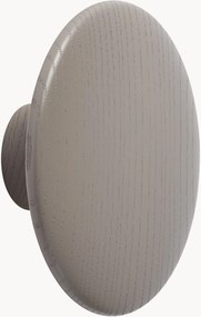 Nástenný háčik z dubového dreva Dots, Ø 13 cm