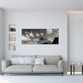 Obraz - Eiffelova veža v Paríži (120x50 cm)