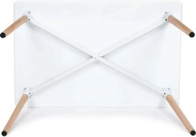 AKCIA Biely jedálenský stôl BERGEN 120x80 cm II. akosť