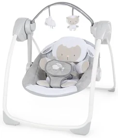 Ingenuity - Detská hojdačka s melódiou CUDDLE LAMB 4xLR14 AG0367