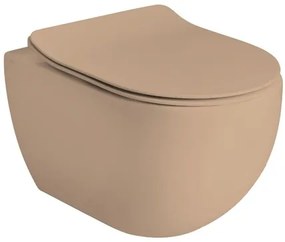 Wc závesné AXA Glomp béžová mat zadný odpad 0201010
