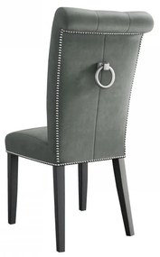 Čalúnená jedálenská stolička Piewik, Dostupné poťahy: Magic Velvet 2209, Farby nožičiek: čierna
