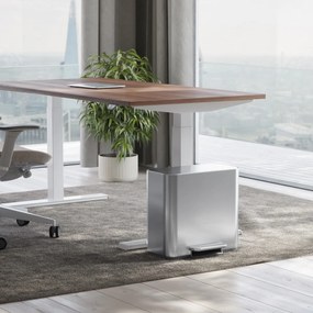 Simplehuman Mini pedálový odpadkový kôš na triedený odpad 15 l, nehrdz. oceľ mat