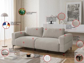 POHOVKA FLEUR 3 MIESTNÁ BÉŽOVÁ 217 cm