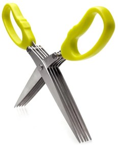 Nožnice na bylinky s čistidlom – 5-čepeľové