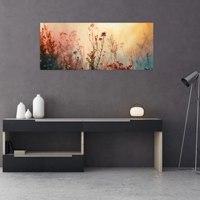 Obraz - Divoké kvety (120x50 cm)