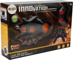 LEAN Toys Obrovský batériový R/C pavúk na diaľkové ovládanie čierno-oranžový