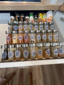 Súprava 24 ks štítkov na korenie – SLIM – Text na želanie
