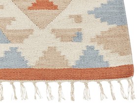 Bavlnený kelímový koberec 80 x 300 cm viacfarebný DILIJAN Beliani