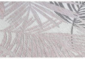 Kusový koberec Palmové listy ružovosivý atyp 70x300cm