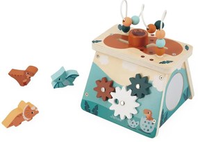 Drevená multifunkčná motorická hračka - Dino