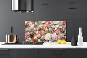 Sklenený obklad Do kuchyne Kôrovec piesok umenie 125x50 cm