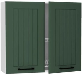 Skrinka do kuchyne Irma W80su Alu zelená Mat