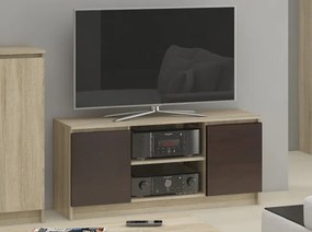 Stolík pod TV RTV 140 2D 1P sonoma / wenge