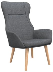 Relaxačné kreslo tmavosivé látkové