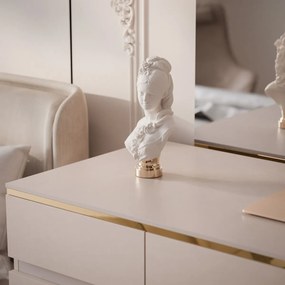 PISACÍ STÔL NESSIE KAŠMÍR + ZLATÝ 120 cm