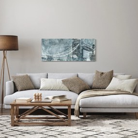 Obraz - Tower Bridge v chladných tónoch (120x50 cm)