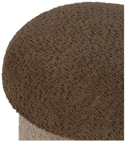 Hnedo-béžový taburet – Ixia