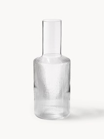 Ručne fúkaná reliéfna karafa Ripple, 1 l