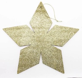 DECOLED Zlatá hviezda, 2D, 15 cm