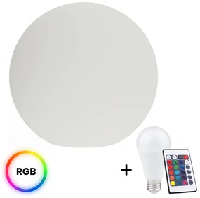 Exteriérové svietidlo Globo + LED žiarovka E27 RGB 10w + diaľkové ovládanie, (fi 60cm)