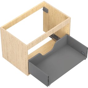 Mexen Box-A, závesná skrinka 70 cm, 1 zásuvka, dub, 91AX0-0700-470-1-81