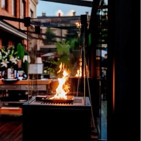 Ohrievač na záhradu Patio Slim Black