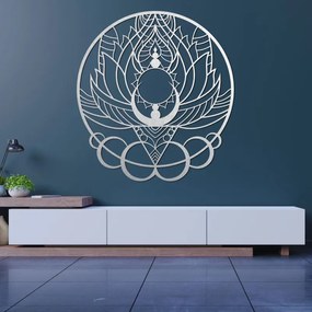 Drevená dekorácia na stenu mandala kvet slnka | SENTOP PR0520