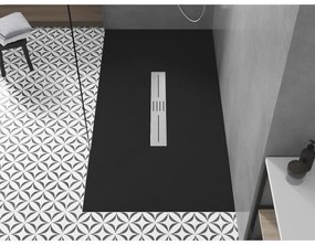 Mexen Toro, SMC obdĺžniková sprchová vanička 150 x 70 cm, čierna matná, 43707015