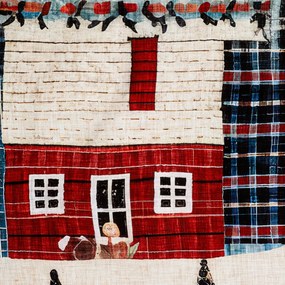 VIANOČNÉ SATÉNOVÉ OBLIEČKY NIKO 140X220 CM, 1 KS 70X80 CM VZOROVANÉ