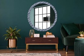 Okrúhle ozdobné zrkadlo Listy fi 100 cm