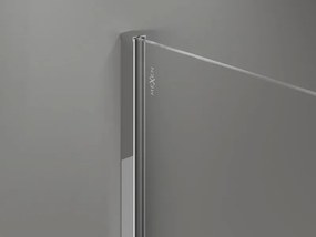 Mexen, Mexen Kioto-X sprchová stena 60 x 200 cm, grafit 10 mm, chróm - 800-060-101-01-40-X
