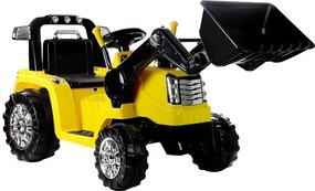 LEAN CARS Elektrický traktor s bagrom na batérie ZP1005 pre deti žltý