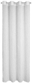 ZÁVES NA KRÚŽKOCH EVA MINGE TIFFANY 135X250 CM BIELA