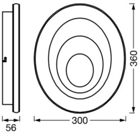 Ledvance - LED Stropné svietidlo ORBIS SPIRAL LED/27W/230V