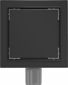 Mexen Flat nerezová podlahová vpusť 12x12 cm, čierna, 1710012