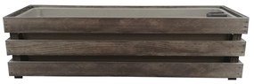 AMADEA Drevený obal s hrantíkom tmavý, 62x21,5x17cm Český výrobok
