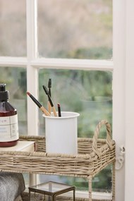 Ib Laursen Dvojposchodový podnos z ratanu Handles