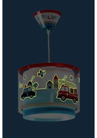 Dalber D-60612 - Detský luster POLICE 1xE27/60W/230V