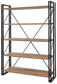 Regálová jednotka Cosmo Fix Black a Atlantic Pine, L