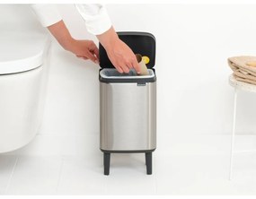 Oceľový odpadkový kôš v matne striebornej farbe 4 l Bo Hi – Brabantia