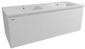 Kúpeľňová skrinka s umývadlom Naturel Ancona 120x45x46 cm biela ANCONA2120DVB, 1 ks