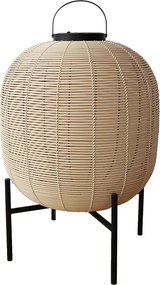 Solárna ratanová lampa LF05 prírodná