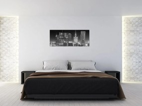 Obraz - Čiernobiely New York (120x50 cm)