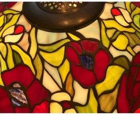 Luxus vitráž Tiffany lampa chain Ø50*160 POPPY