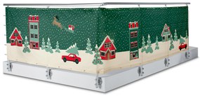 Balkónová clona s vianočnou potlačou