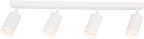Bodové svietidlo Pipe Ring, 4x biele kovové tienidlo, w