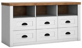 Komoda Prowansja K6S borovica andersen/dub lefkas