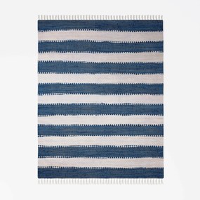 My Flair, Kusový koberec Ashram Blau, 60x110, modrá, chodba / predsieň