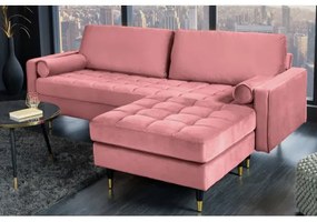 Taburetka 43607 Cozy Zamat starorúžová  - Komfort-nábytok